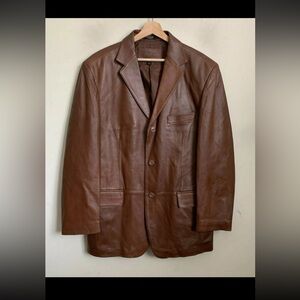 Stafford Men's Brown Leather Jacket